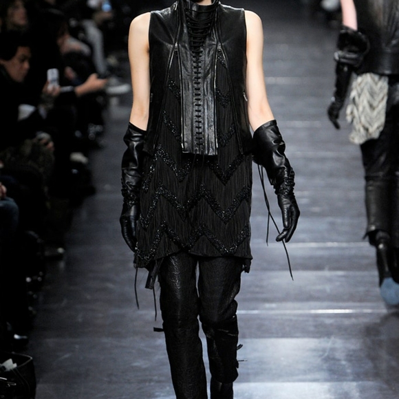 Ann Demeulemeester Leather FW11 Corset Laceup Vest - Picture 4 of 4